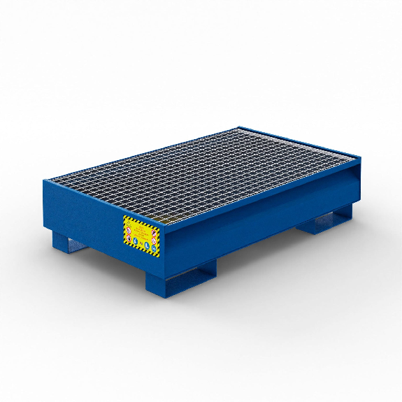 Cubeta colectora para nr.2 barriles de 200 lt - Azul-Leer más