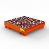 Cubeta colectora para nr.4 barriles de 200 lt - Naranja