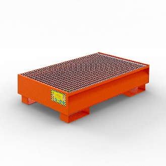 Cubeta colectora para nr.2 barriles de 200 lt - Naranja-Leer más