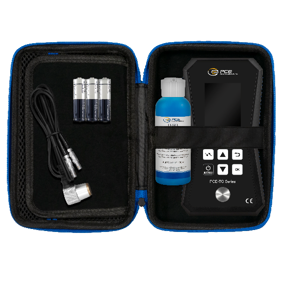 PCE Instruments Materialdickenmessgerät PCE-TG 150A F25 mit Sensor|Messbereich 1,20..300,0 |Frequenz 2,5 MHz-Beschreibung lesen