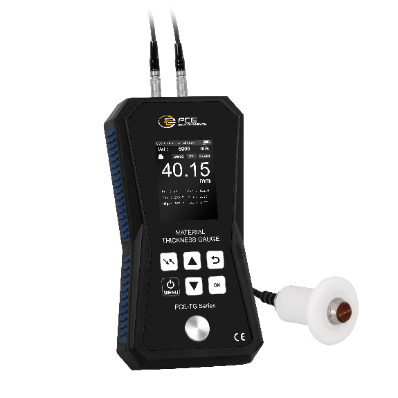 PCE Instruments Materialdickenmessgerät PCE-TG 150A HT mit Sensor|Messbereich 1,20 ... 300,0 |Frequenz 5 MHz-Beschreibung lesen