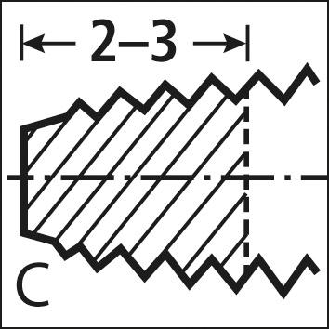 Handgewindebohrer DIN 352 HSS M2,6 F-Beschreibung lesen