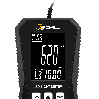PCE Instruments LED-Lichtmessgerät PCE-LED 30 |Messbereiche: 40 / 400 / 4000 / 40000 / 400000 lux |Interner Speicher-Beschreibung lesen