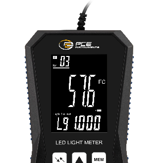 PCE Instruments LED-Lichtmessgerät PCE-LED 30 |Messbereiche: 40 / 400 / 4000 / 40000 / 400000 lux |Interner Speicher-Beschreibung lesen