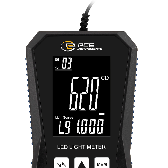 PCE Instruments LED-Lichtmessgerät PCE-LED 30 |Messbereiche: 40 / 400 / 4000 / 40000 / 400000 lux |Interner Speicher-Beschreibung lesen