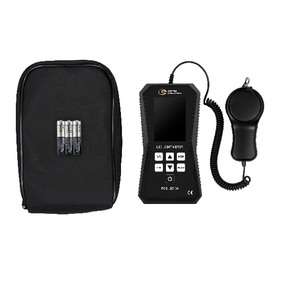 PCE Instruments LED-Lichtmessgerät PCE-LED 30 |Messbereiche: 40 / 400 / 4000 / 40000 / 400000 lux |Interner Speicher-Beschreibung lesen