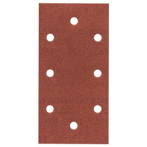 Feuille abrasive C430, 93 x 186 mm, 2x40, 3x80, 3x120, 2x180, 8 trous, paquet de 10-Leggi tutto