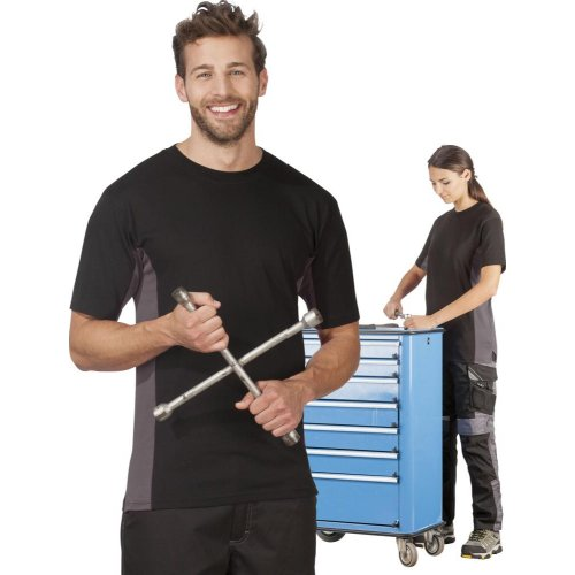 T-shirt Function Cont., Gr.3XL,weiß-grau-Beschreibung lesen