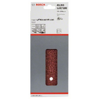 Schleifblatt C430, 93 x 230 mm, 2x40, 3x80, 3x120, 2x180, 8 Löcher, 10er-Pack-Beschreibung lesen