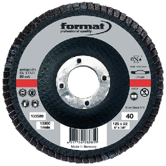 Schleifmopteller 115mm K 80 gewölbt 6 Grad-Beschreibung lesen