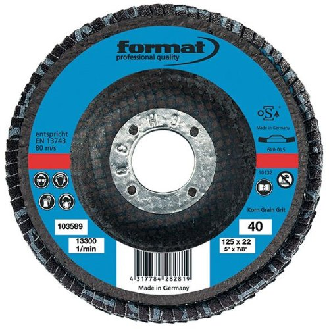 Schleifmopteller 12 Grad 115mm K 80 gewölbt-Beschreibung lesen