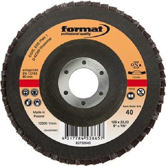 Schleifmopteller Glasgewebe 125mm K 40 gewölbt Schleifmopteller Glasgewebe 125mm K 40 gewölbt-Beschreibung lesen