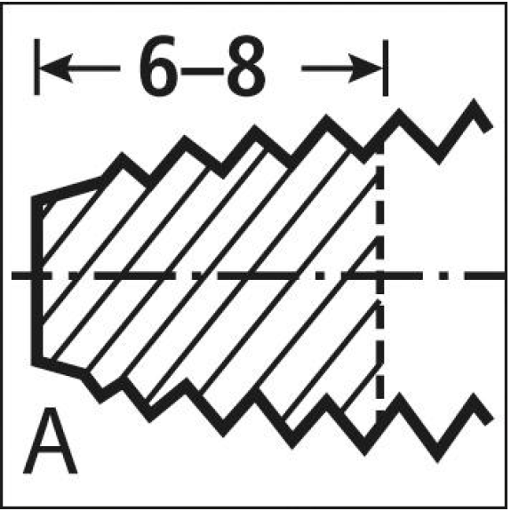 Handgewindebohrer DIN 352 HSS M3,0 V Handgewindebohrer DIN 352 HSS M3,0 V-Beschreibung lesen