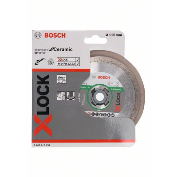 X-LOCK Diamanttrennscheibe Standard for Ceramic, D 115mm X-LOCK Diamanttrennscheibe Standard for Ceramic, D 115mm-Beschreibung lesen