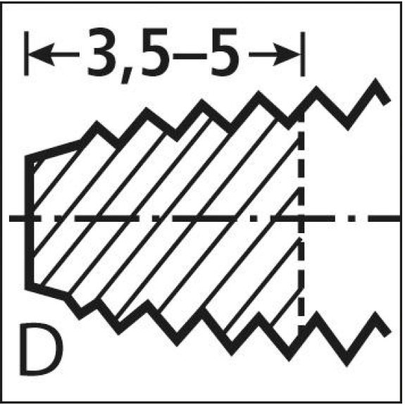Handgewindebohrer DIN 352 HSS M4,0 M-Beschreibung lesen
