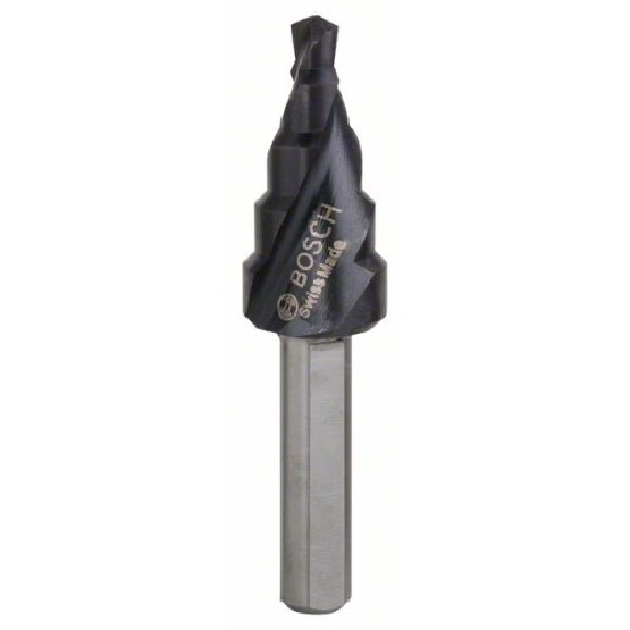 Stufenbohrer HSS-AlTiN, 4 - 12 mm, 6 mm, 50 mm, 5 Stufen-Beschreibung lesen