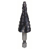 Stufenbohrer HSS-AlTiN, 4 - 20 mm, 4 mm, 70,5 mm, 9 Stufen