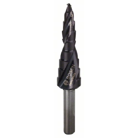 Stufenbohrer HSS-AlTiN, 4 - 12 mm, 6 mm, 66,5 mm, 9 Stufen-Beschreibung lesen