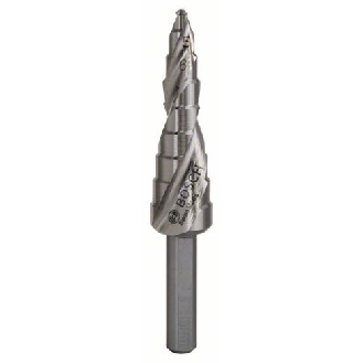 Stufenbohrer HSS, 4 - 12 mm, 6 mm, 66,5 mm, 9 Stufen-Beschreibung lesen