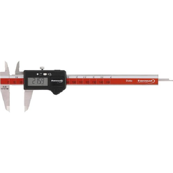 Digital Taschenmessschieber 150mm mit Daten-Beschreibung lesen