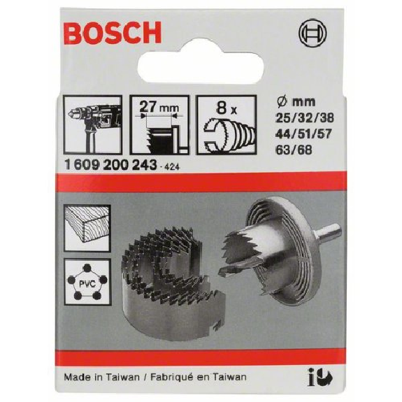 Sägekranz-Set, 8-teilig, 25 - 68 mm Sägekranz-Set, 8-teilig, 25 - 68 mm-Beschreibung lesen