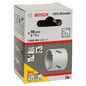 Lochsäge HSS-Bimetall für Standardadapter, 46 mm, 1 13/16"-Beschreibung lesen
