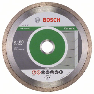 Diamanttrennscheibe Standard for Ceramic, 180 x 22,23 x 1,6 x 7 mm, 1er-Pack-Beschreibung lesen