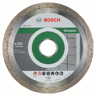 Diamanttrennscheibe Standard for Ceramic, 125 x 22,23 x 1,6 x 7 mm, 10er-Pack-Beschreibung lesen