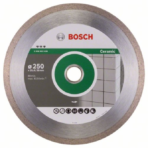 Diamanttrennscheibe Best for Ceramic, 250 x 30/25,40 x 2,4 x 10 mm-Beschreibung lesen