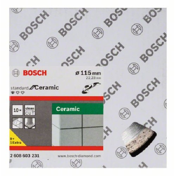 Diamanttrennscheibe Standard for Ceramic, 115 x 22,23 x 1,6 x 7 mm, 10er-Pack Diamanttrennscheibe Standard for Ceramic, 115 x 22,23 x 1,6 x 7 mm, 10er-Pack-Beschreibung lesen