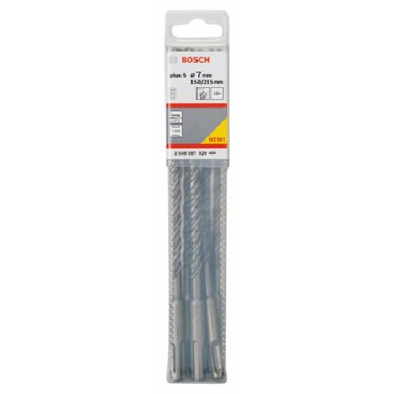 Hammerbohrer SDS-plus-5, 7 x 150 x 215 mm, 10er-Pack-Beschreibung lesen