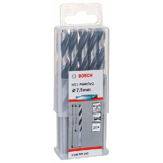 Metallspiralbohrer HSS PointTeQ, DIN 338, 7,5 mm, 10er-Pack-Beschreibung lesen