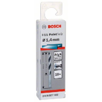 Metallspiralbohrer HSS PointTeQ, DIN 338, 1,4 mm, 10er-Pack-Beschreibung lesen