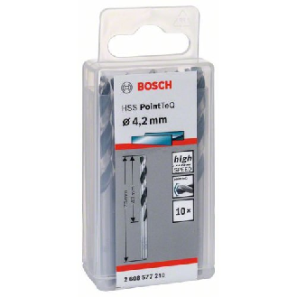 Metallspiralbohrer HSS PointTeQ, DIN 338, 4,2 mm, 10er-Pack-Beschreibung lesen
