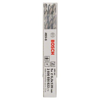 Metallbohrer HSS-G, DIN 340, 6 x 91 x 139 mm, 5er-Pack-Beschreibung lesen
