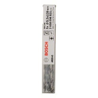 Metallbohrer HSS-G, DIN 340, 5,5 x 91 x 139 mm, 5er-Pack-Beschreibung lesen