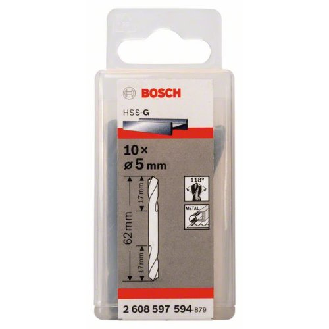 Doppelendbohrer HSS-G, 5 x 17 x 62 mm, 10er-Pack-Beschreibung lesen