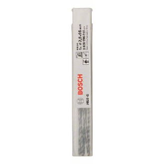 Metallbohrer HSS-G, DIN 340, 2,5 x 62 x 95 mm, 5er-Pack-Beschreibung lesen