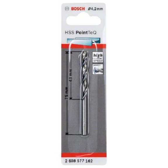 Metallspiralbohrer HSS PointTeQ, DIN 338, 4,2 mm, 1er-Pack-Beschreibung lesen
