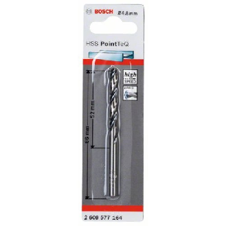 Metallspiralbohrer HSS PointTeQ, DIN 338, 4,8 mm, 1er-Pack-Beschreibung lesen