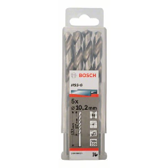Metallbohrer HSS-G, DIN 338, 10,2 x 87 x 133 mm, 5er-Pack-Beschreibung lesen