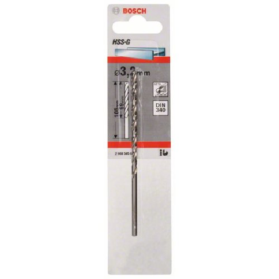 Metallbohrer HSS-G, DIN 340, 3,2 x 69 x 106 mm, 1er-Pack-Beschreibung lesen