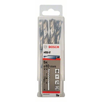 Metallbohrer HSS-G, DIN 338, 10 x 87 x 133 mm, 5er-Pack-Beschreibung lesen