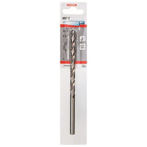 Metallbohrer HSS-G, DIN 340, 7 x 102 x 156 mm, 1er-Pack-Beschreibung lesen