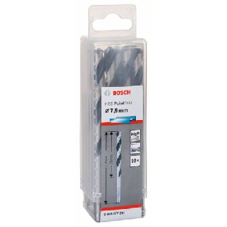 Metallspiralbohrer HSS PointTeQ, DIN 338, 7,9 mm, 10er-Pack-Beschreibung lesen