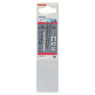 Metallbohrer HSS-G, DIN 338, 2 x 24 x 49 mm, 2er-Pack-Beschreibung lesen