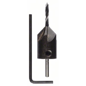 Holzspiralbohrer mit 90°-Senker, 3 mm, 16 mm-Beschreibung lesen
