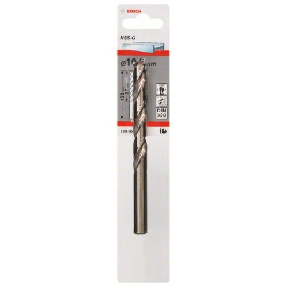 Metallbohrer HSS-G, DIN 338, 10,5 x 87 x 133 mm, 1er-Pack-Beschreibung lesen