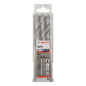 Metallbohrer HSS-G, DIN 338, 12,8 x 101 x 151 mm, 5er-Pack-Beschreibung lesen
