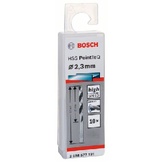 Metallspiralbohrer HSS PointTeQ, DIN 338, 2,3 mm, 10er-Pack-Beschreibung lesen